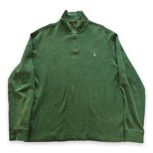 Ralph Lauren Polo Green Cotton Pullover Large